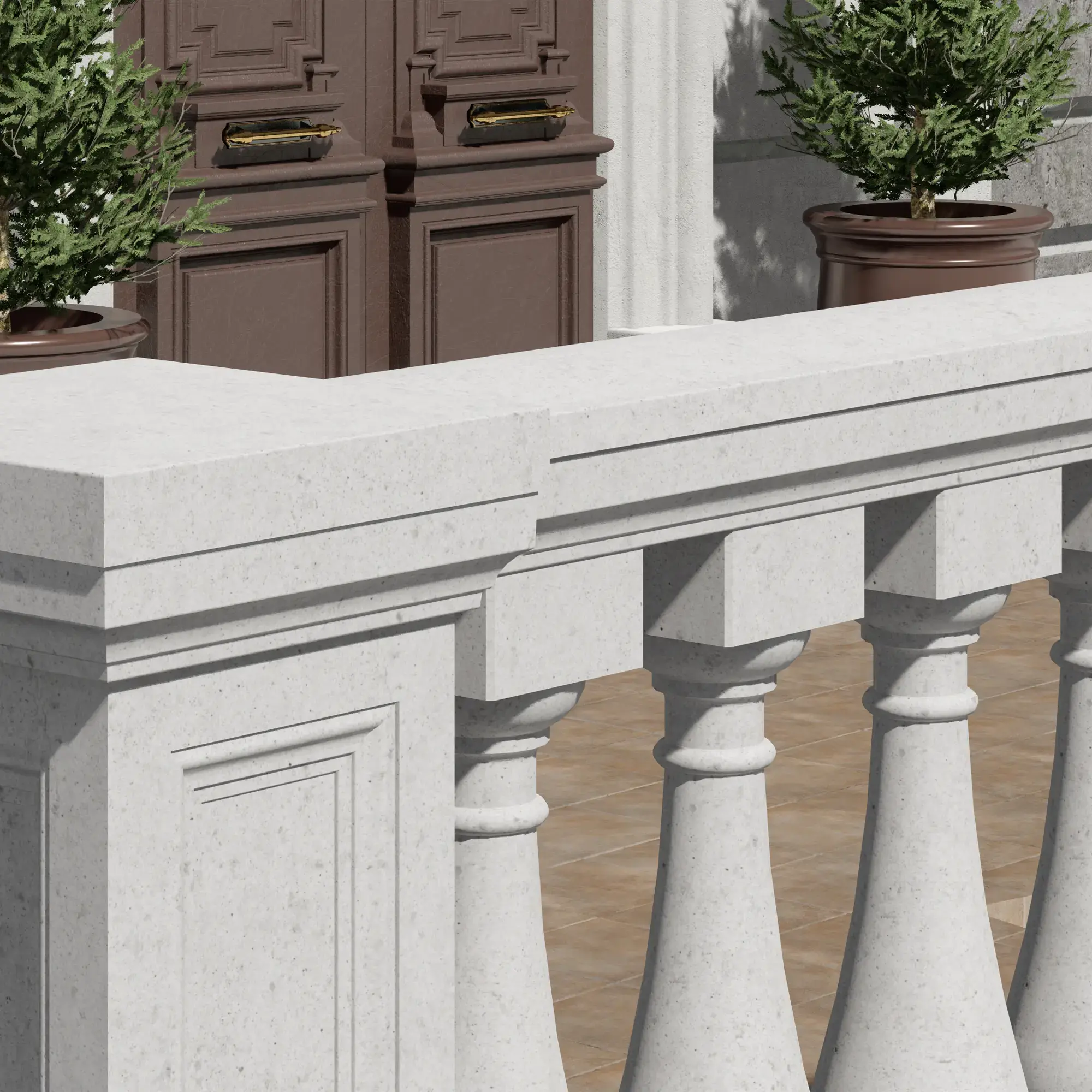 Перило балюстради "Класика" з бетона