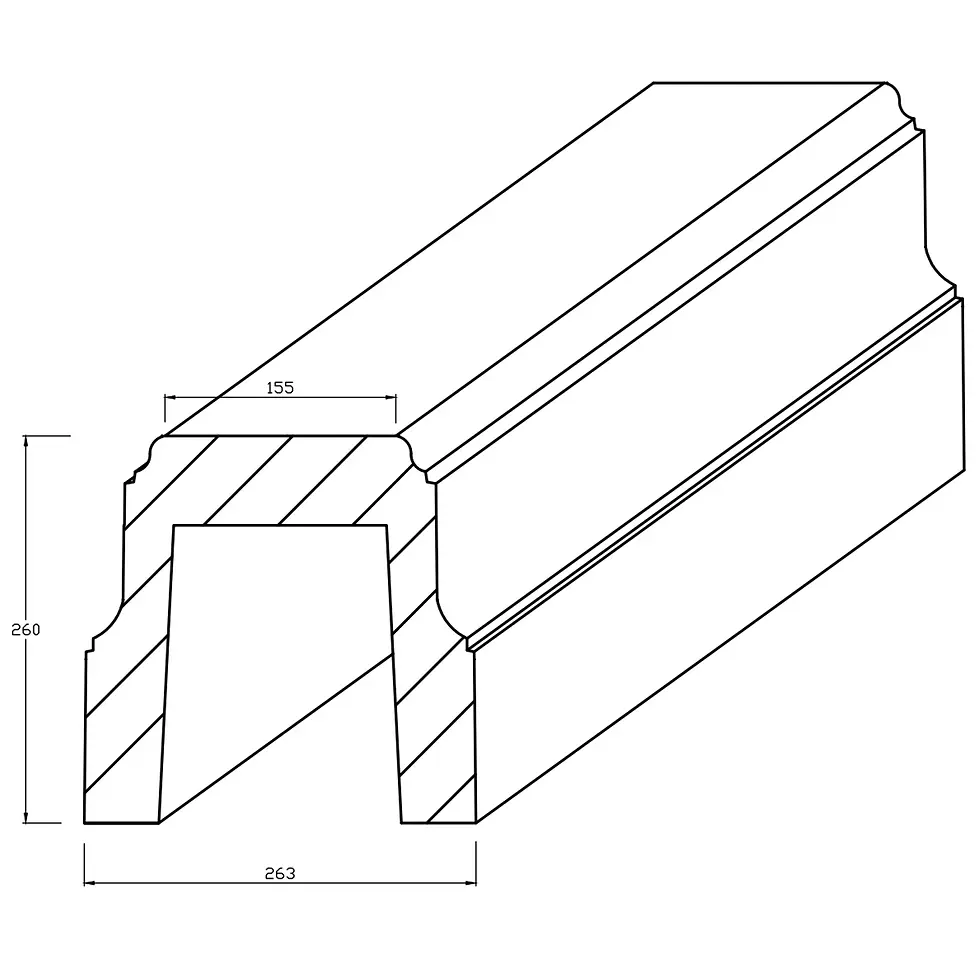 Прев'ю: Цоколь паркана №1 (високий)