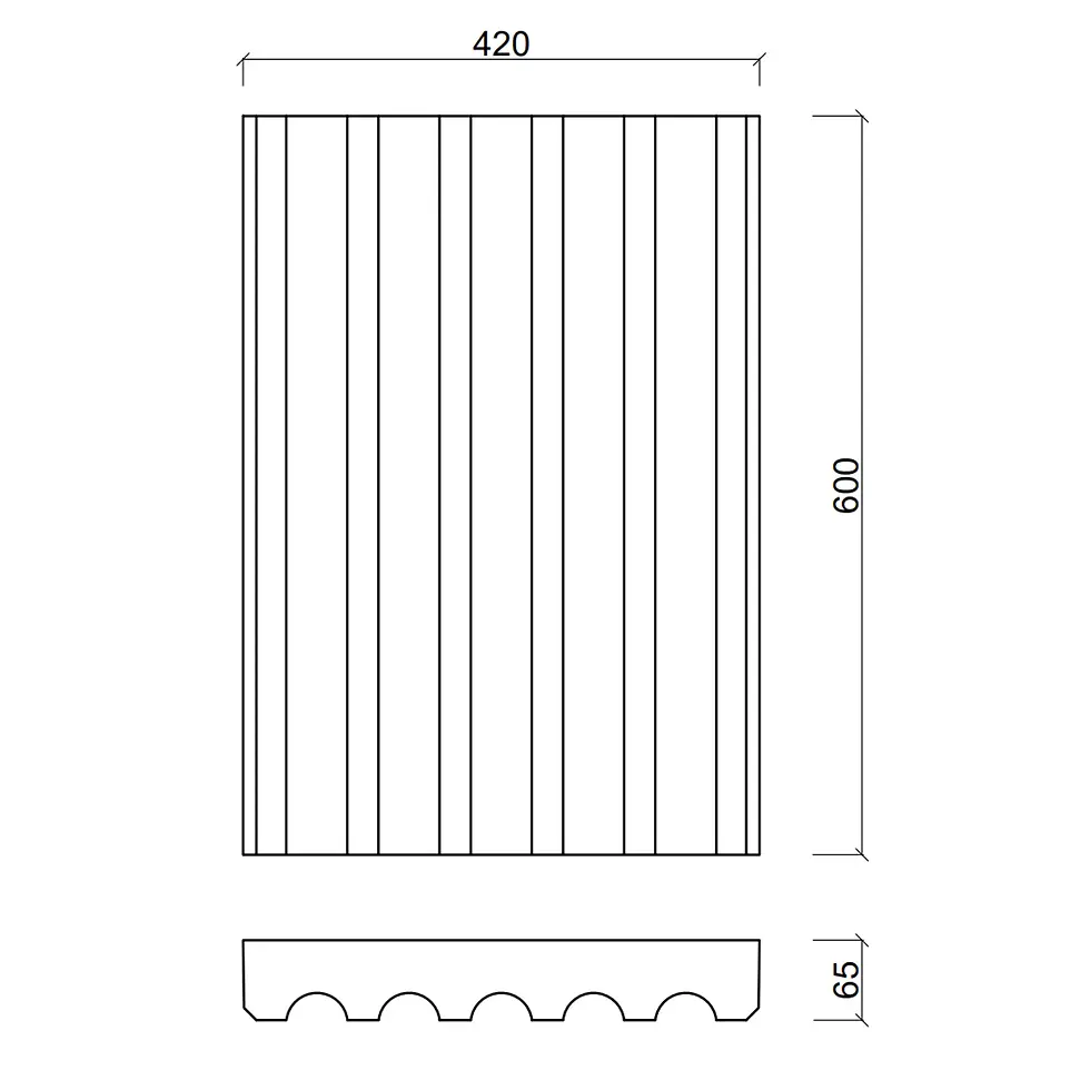 Прев'ю: Пілястра канелюрна 60-42
