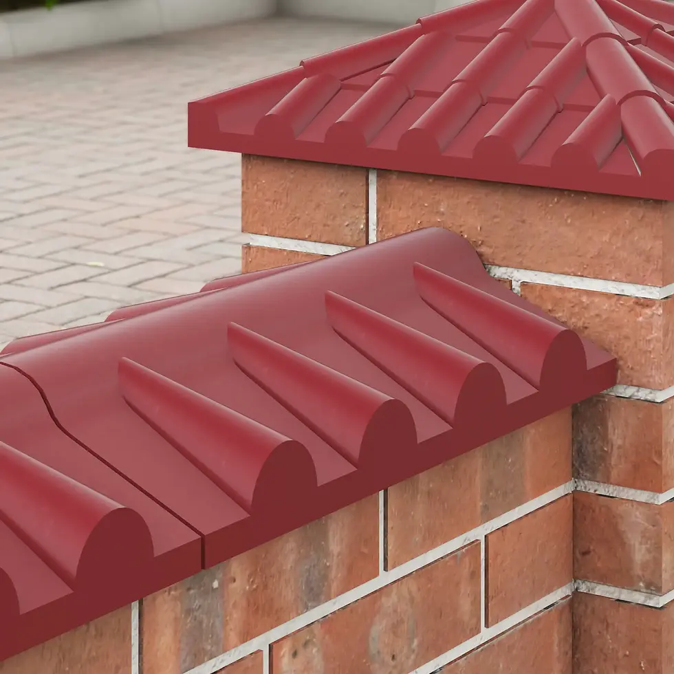 Миниатюра: Верхній бетонний профіль для секції, червона