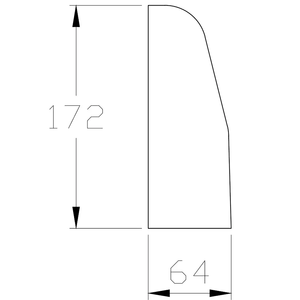 Прев'ю: Бордюр  (поребрик) парковий 750-64-172мм