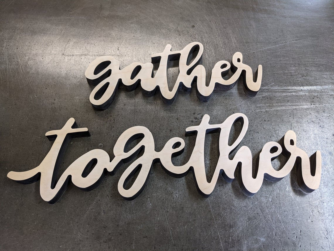 Gather Together - 19" x 5.5"Version
