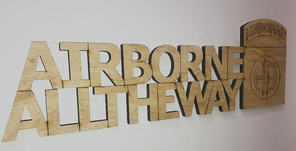 Airborne All The Way- Natural Wood Edition