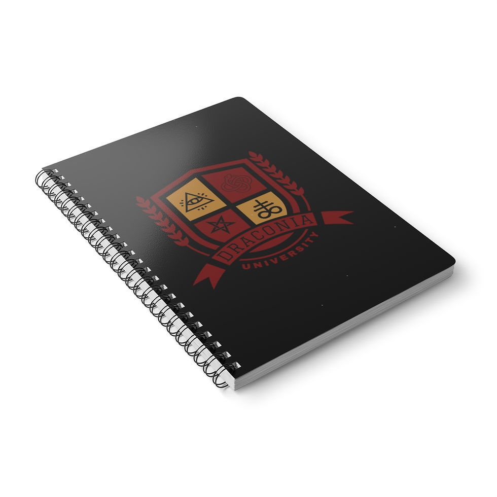 Thumbnail: DRACONIA UNIVERSITY Wirobound Softcover Notebook, A5