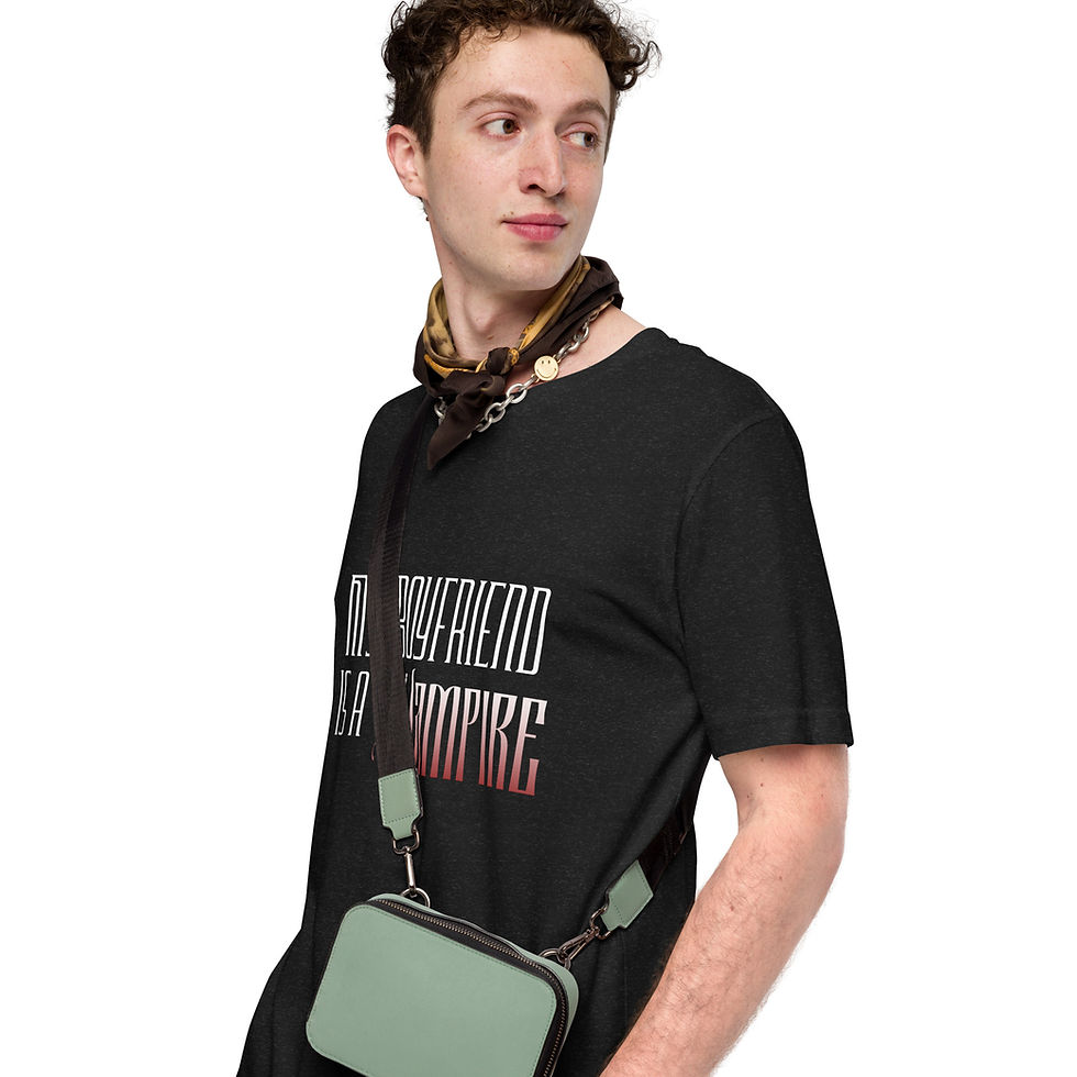 Thumbnail: "My Boyfriend is a Vampire" Unisex t-shirt