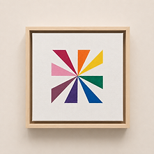 Along The Spectrum, geometric artwork by Laura Johnson from the There Is A Box exhibition