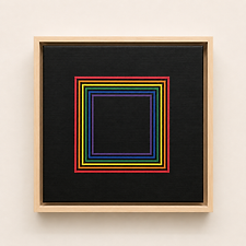 Color Me Bad, geometric artwork by Laura Johnson from the There Is A Box exhibition