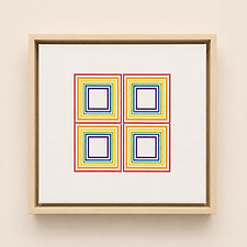 Four Play, geometric artwork by Laura Johnson from the There Is A Box exhibition