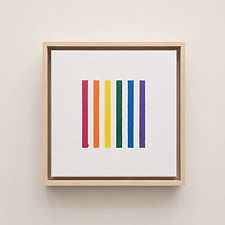 Scanned, geometric artwork by Laura Johnson from the There Is A Box exhibition