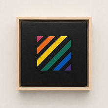 Wild Side, geometric artwork by Laura Johnson from the There Is A Box exhibition at Gallery SG