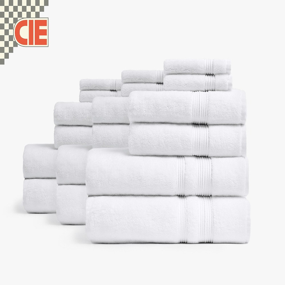 Thumbnail: "Premium absorbent hotel towel" – "High-quality terry bath towel with superior absorbency and softness, ensuring a refreshing post-shower experience."