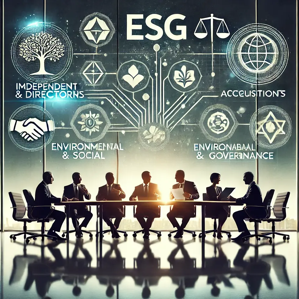 The Role of Independent Directors in Mergers and Acquisitions with ESG