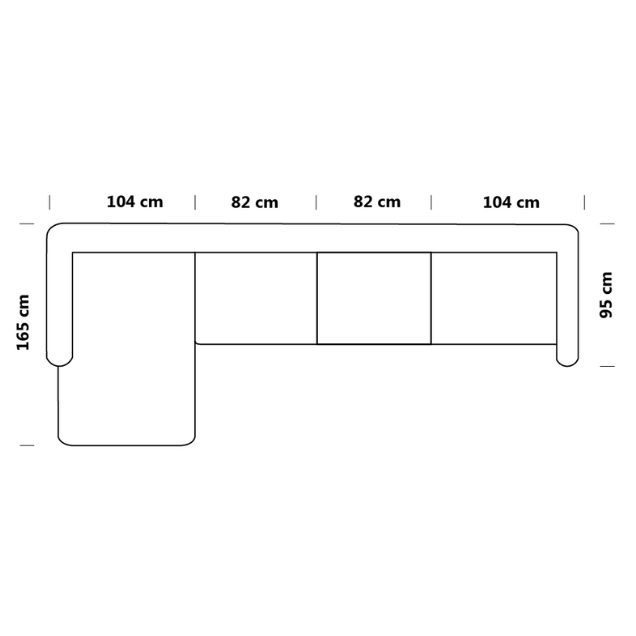Thumbnail: The Sanctum Sofa - 4 Seat - Left Chaise
