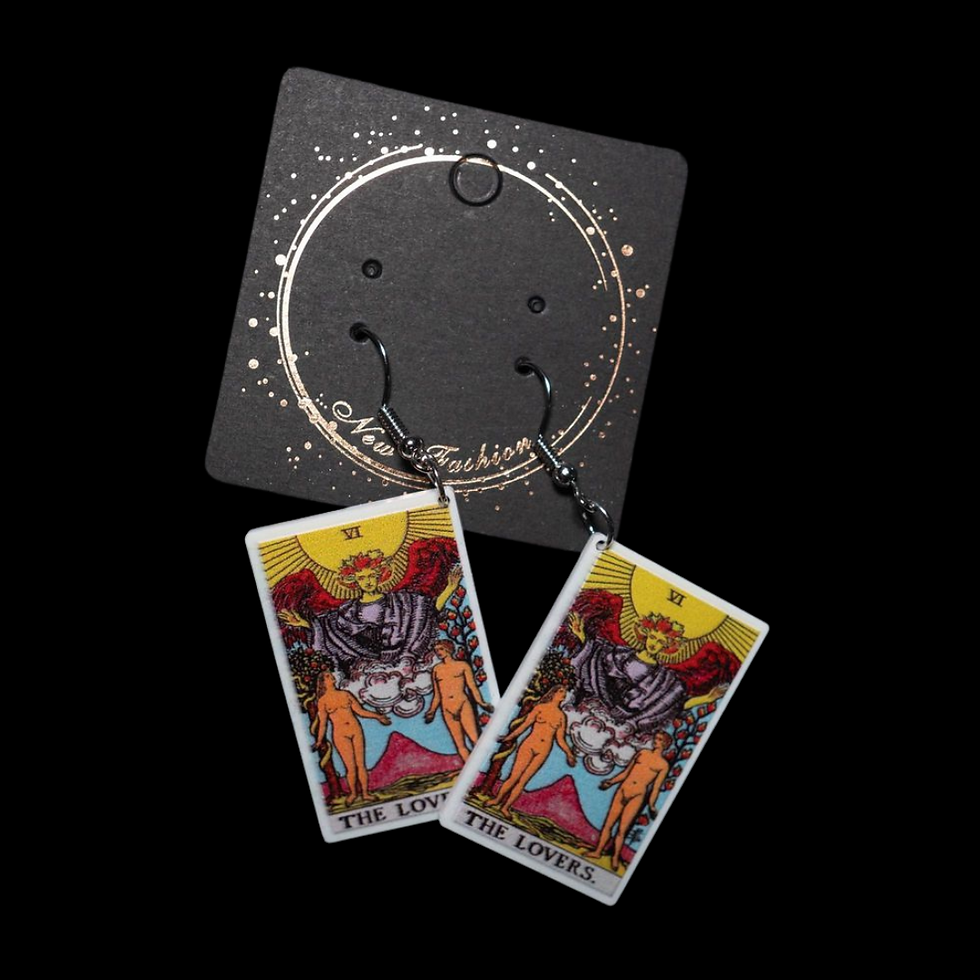 The Lovers Mini Tarot Earrings