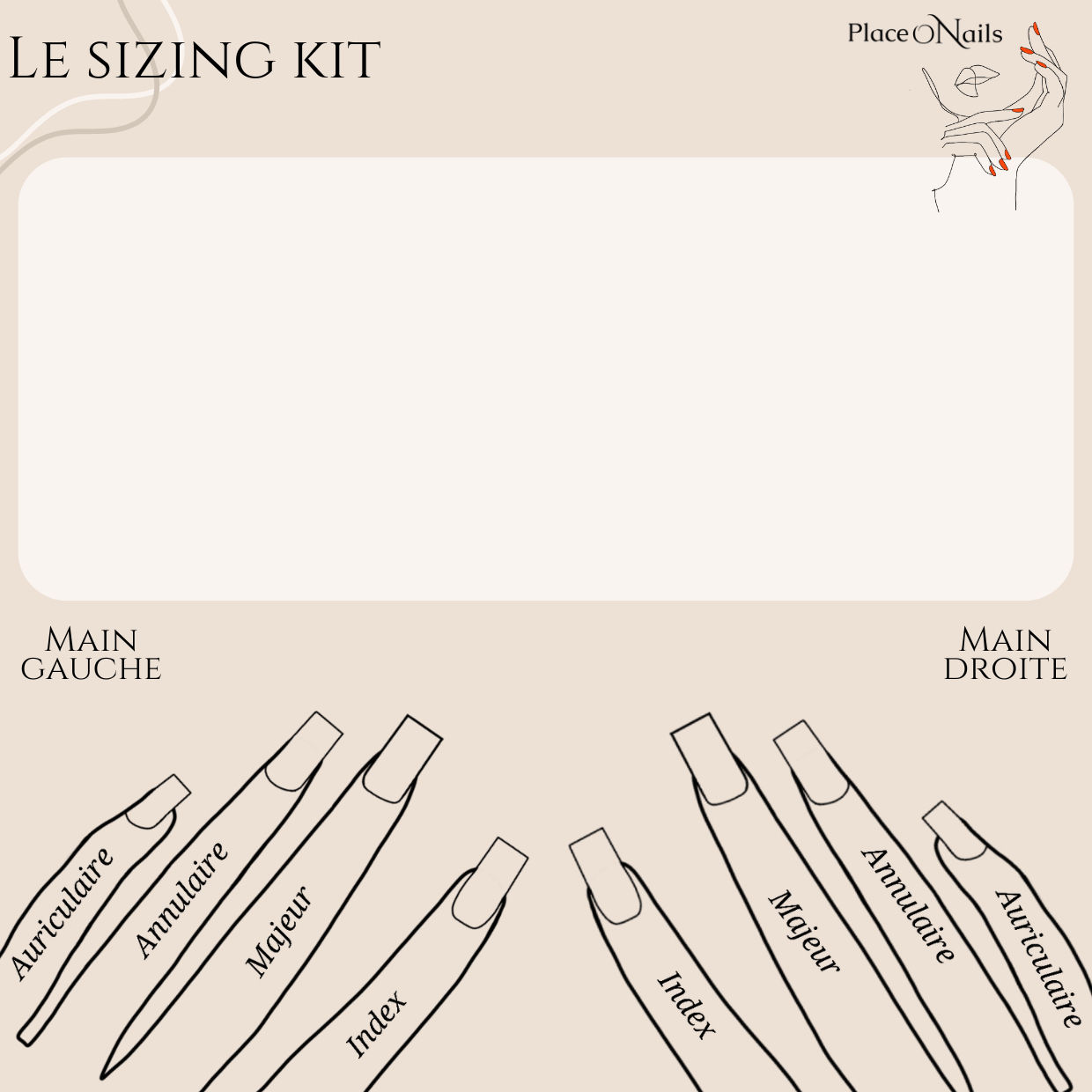 Sizing kit pour déterminer la taille des capsules 