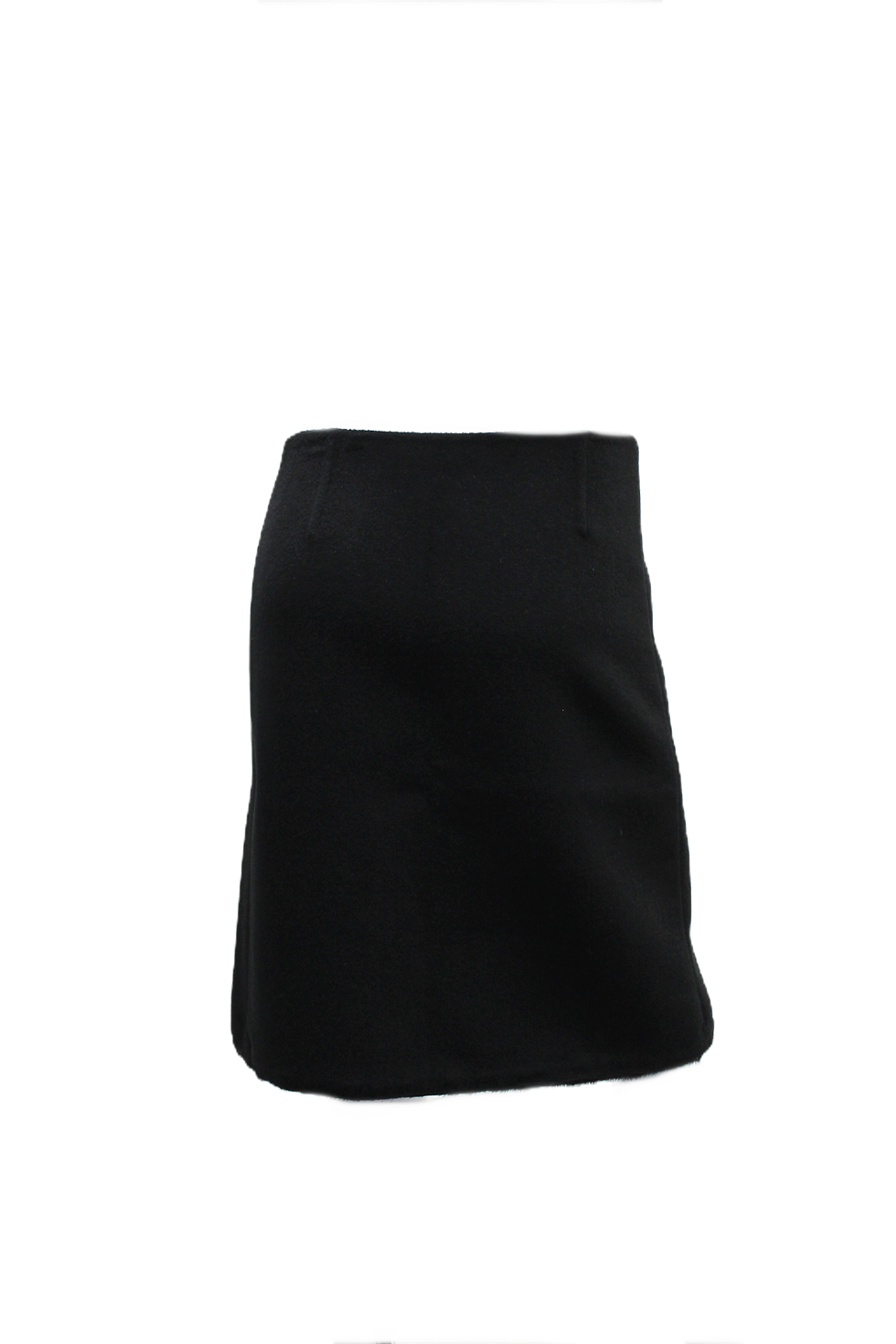 Thumbnail: PRADA WOOL AND FUR TRIMMED SKIRT