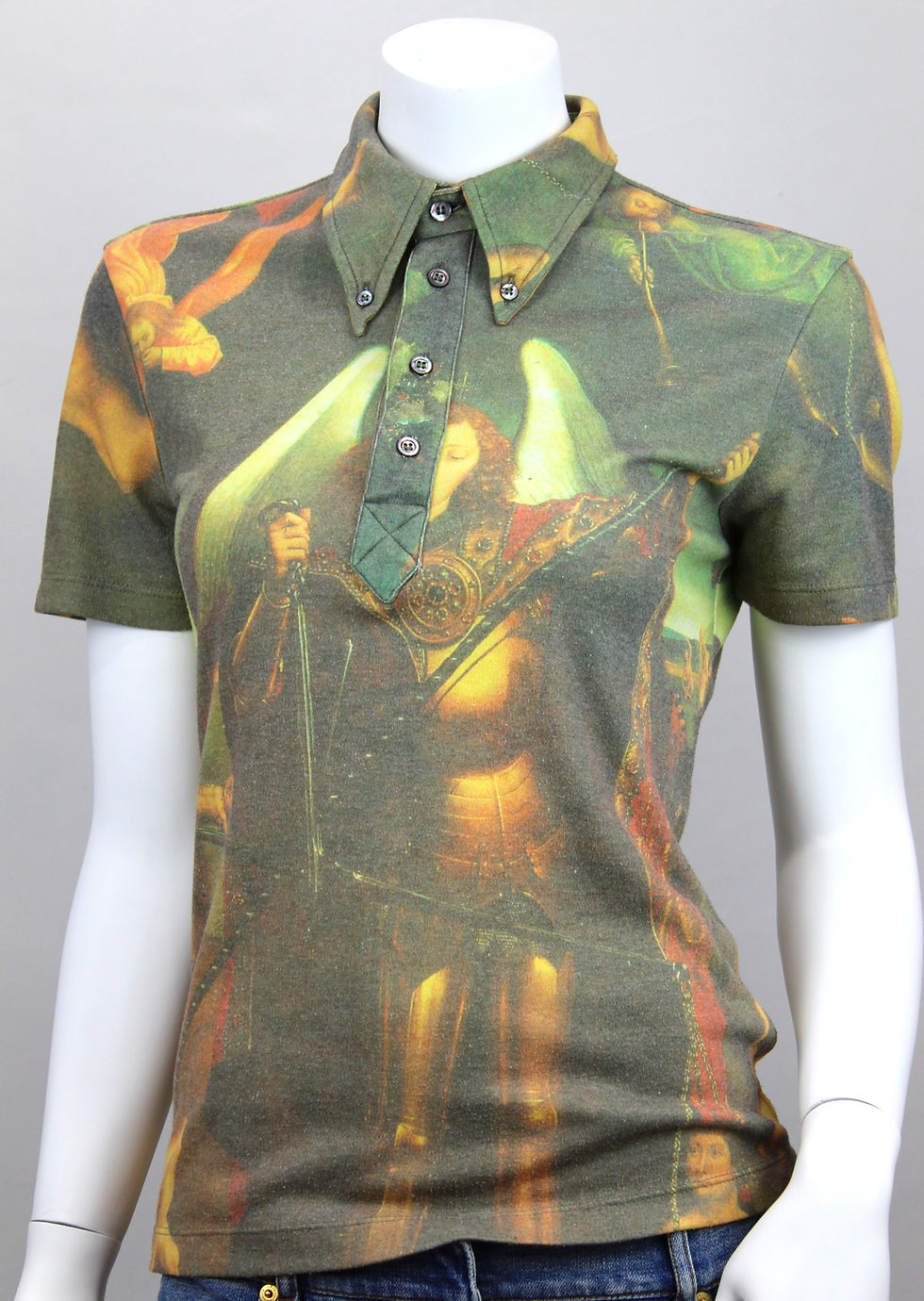 1998 ALEXANDER MCQUEEN ARCHANGEL MICHAEL MEMLING "IT'S A JUNGLE OUT THERE"