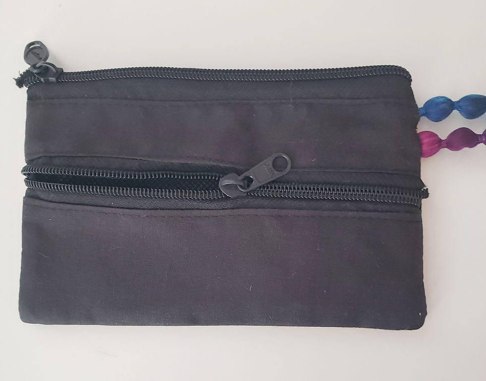 Thumbnail: Embroidered Zippered Clutch Purse