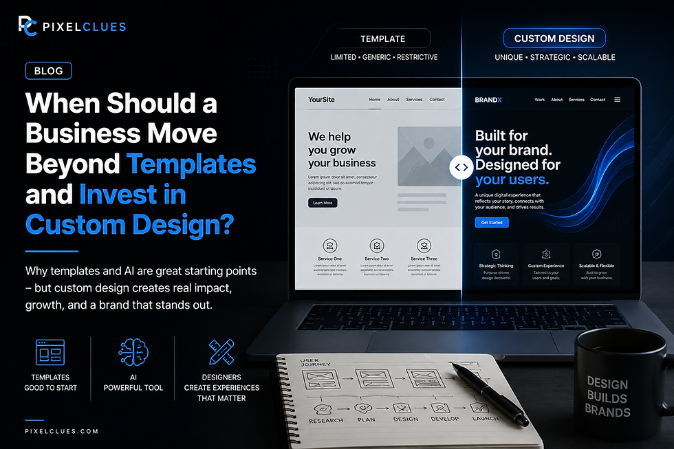Why Businesses Should Stop Relying on Website Templates and Invest in Custom Design ?