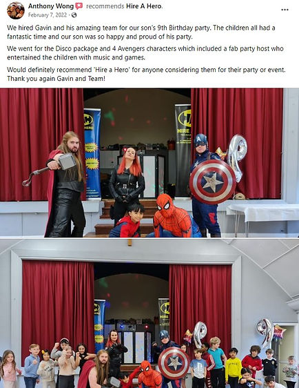 superhero party review
