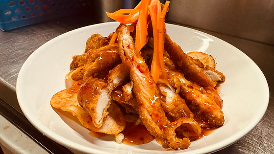 Sticky Thai Chicken & Chips