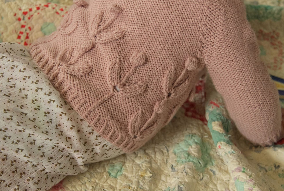 Thumbnail: Kids Sweater Tulip Fields Forever PDF Knitting Pattern