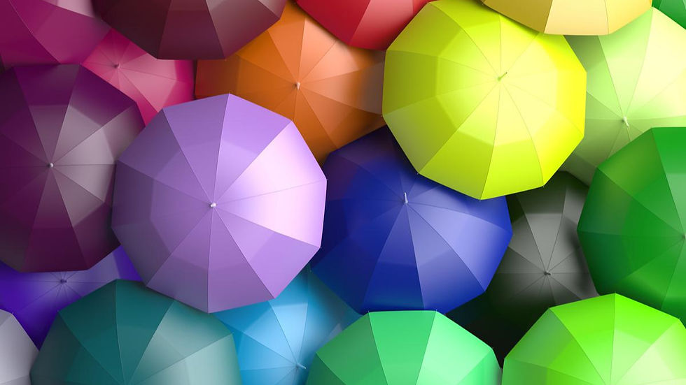 Bunte Schirme