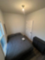 Compact bedroom in an affordable housing rental