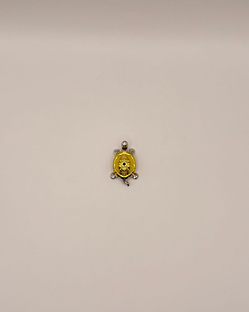 Thumbnail: Handmade Bronze Turtle on Ash Catcher Incense Stick Holder