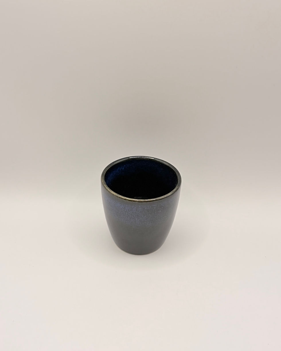 Thumbnail: Handmade Ceramic Yáo Biàn Yòu Japanese Teapot and Mug - Midnight Blue