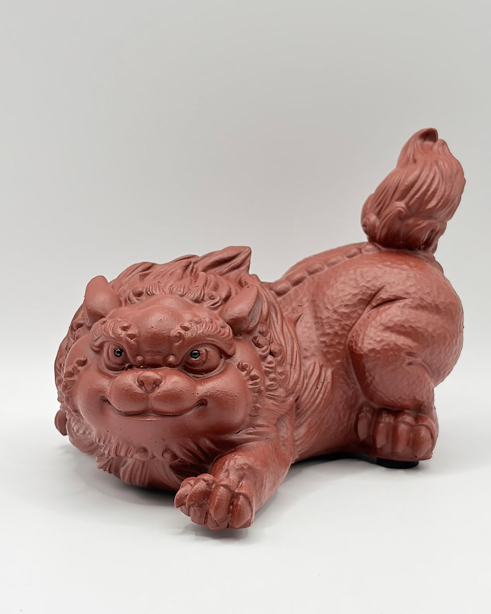 Thumbnail: Handmade Yixing Clay Guardian Wealth Beast Tea Pet Figurine