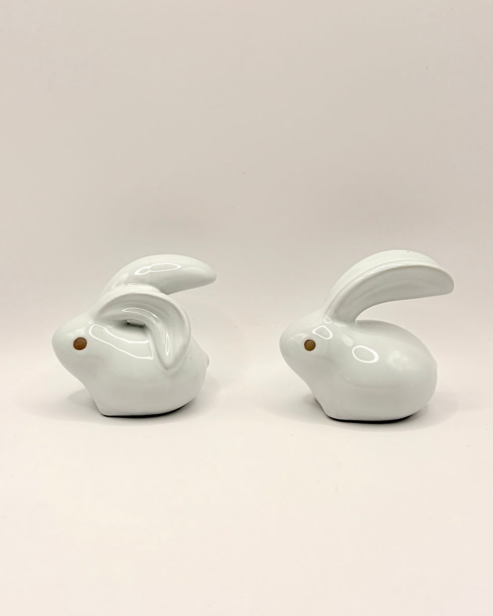 Thumbnail: Handmade Porcelain Hares (2 designs in 3 colours)