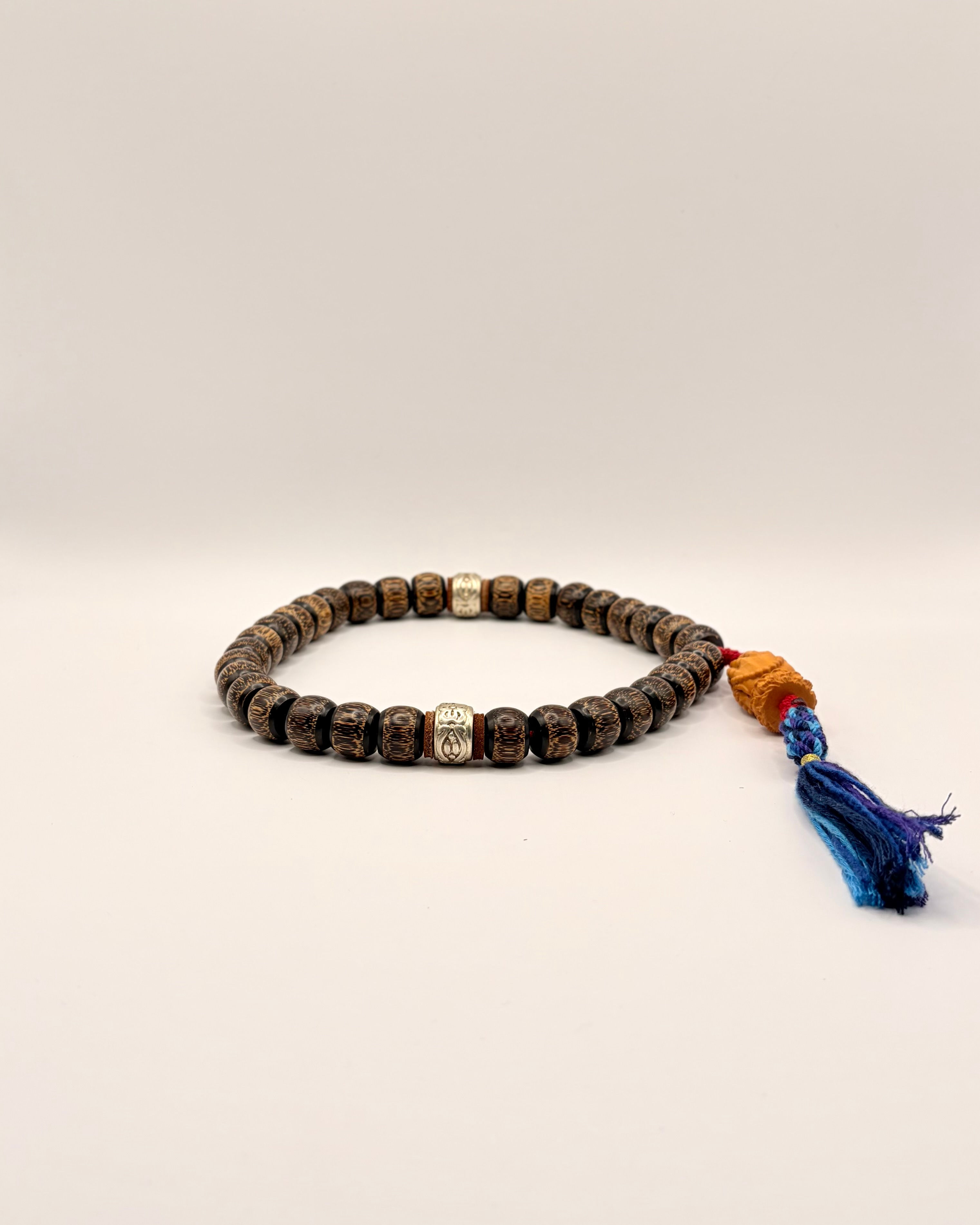 Aged Bamboo Prayer Beads for integrity, resilience, and long life