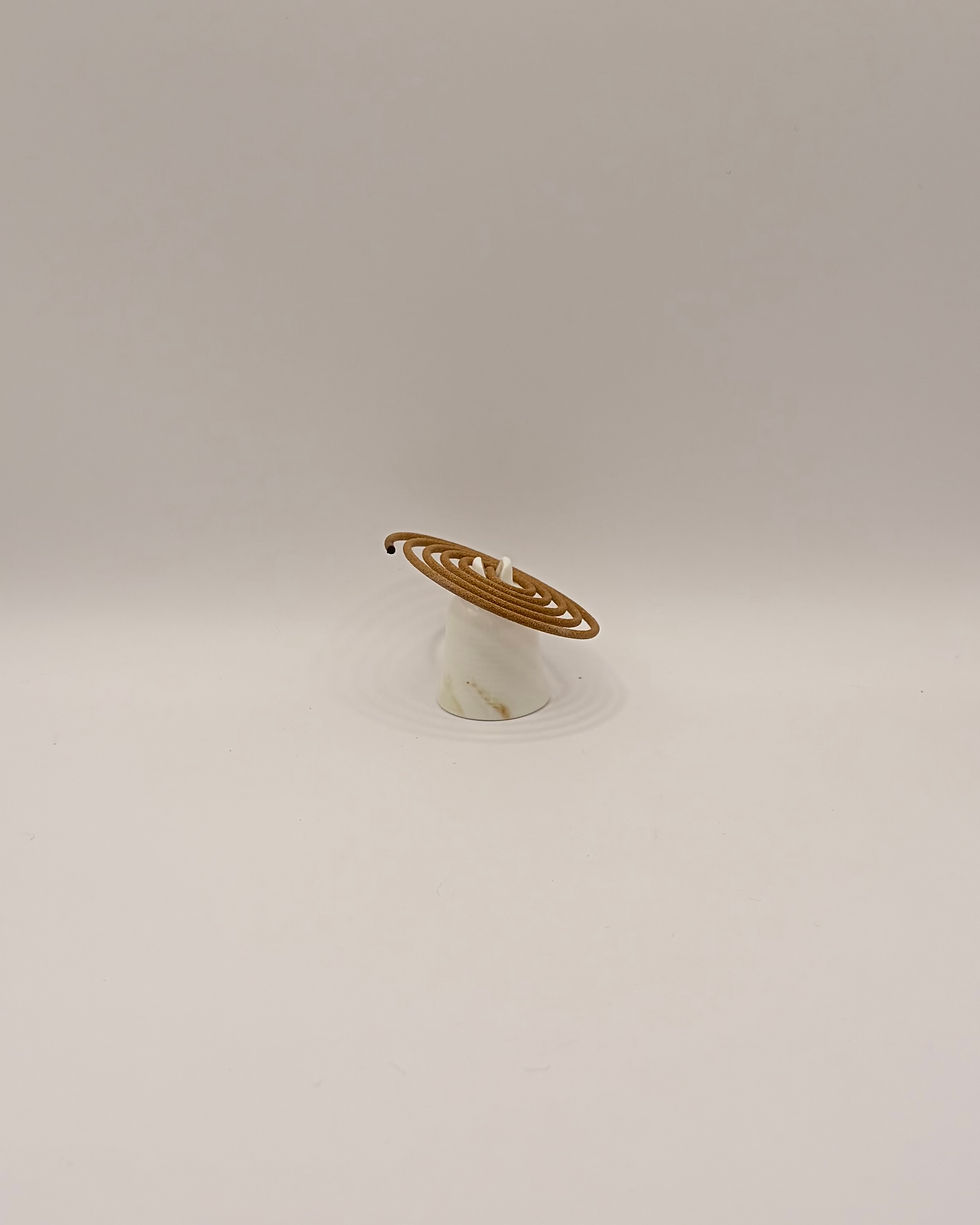 Thumbnail: Handmade Guardian Lion Porcelain Incense Coil & Stick Burner