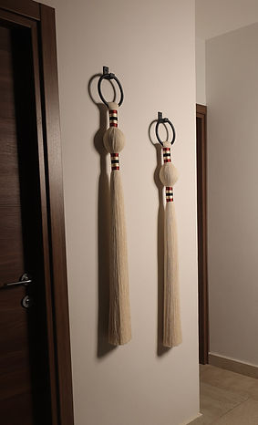 Artículo decorativo de pared hecho de hilo de algodón