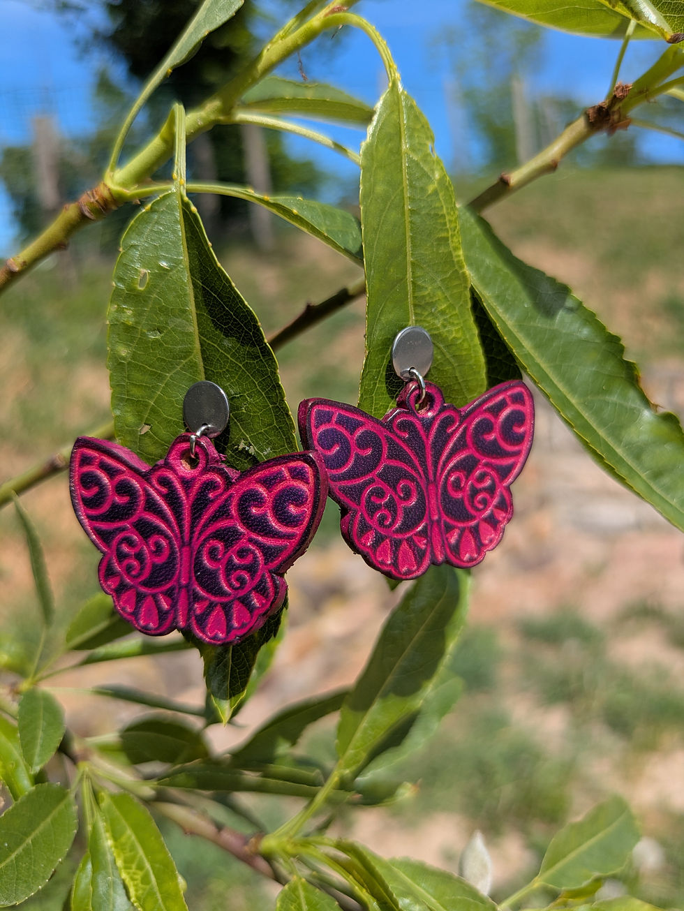 Miniature : Boucles d'oreilles papillons 