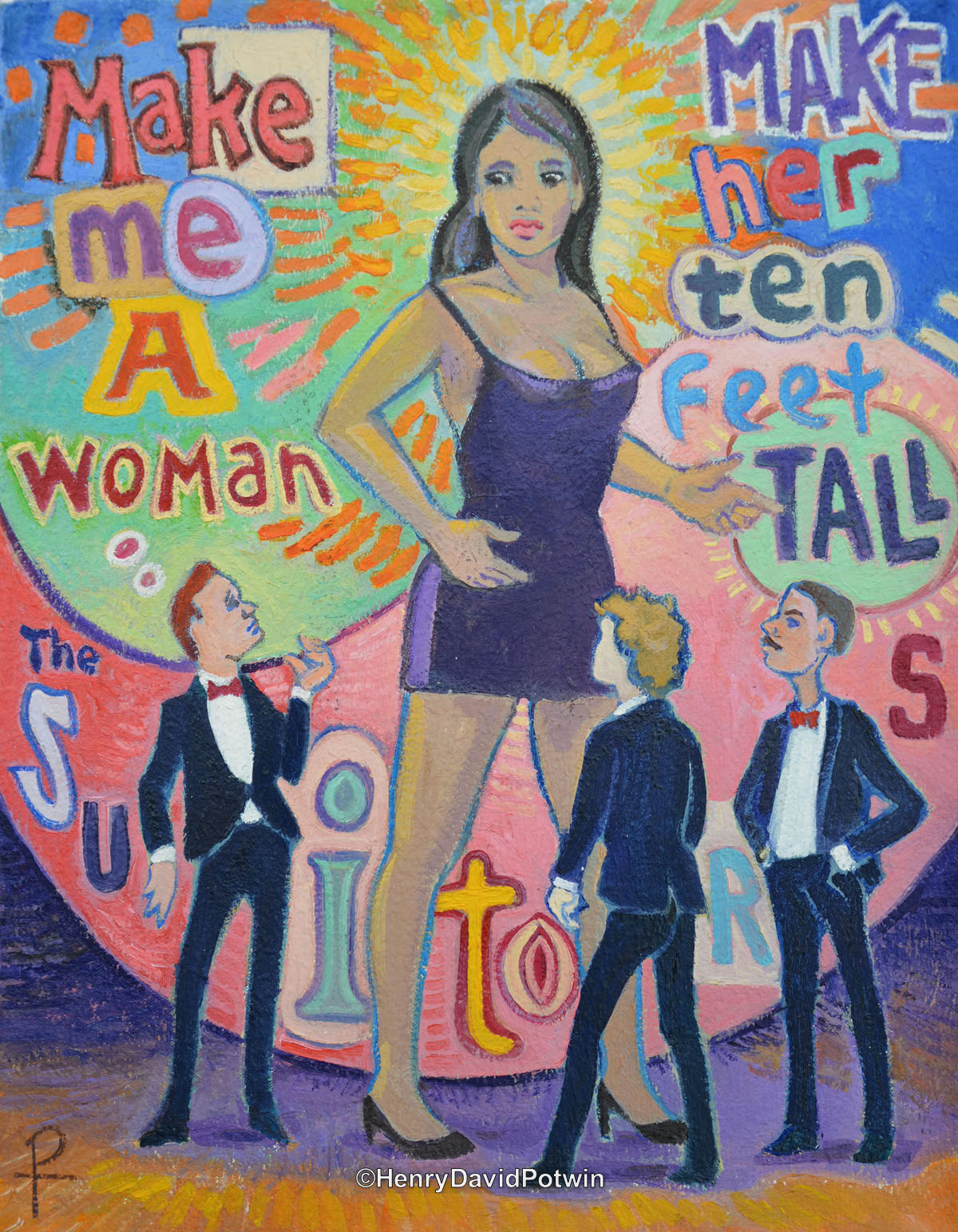 The Suitors - 2014 14X11"