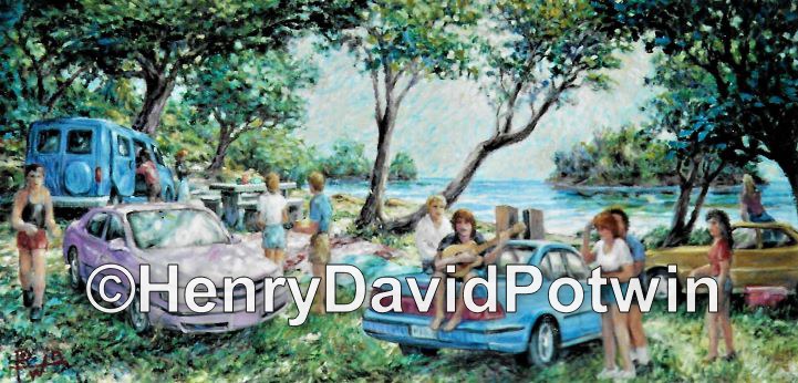 Party at the Lake - 2000-2001 18X36"
