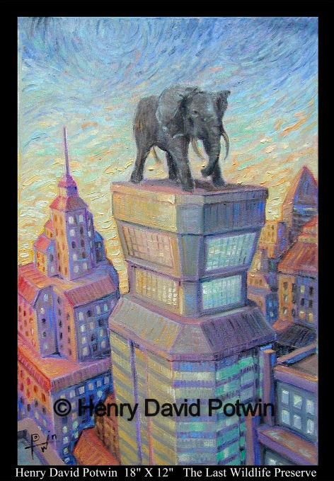 The Last Wildlife Preserve - 1990's 18X12"