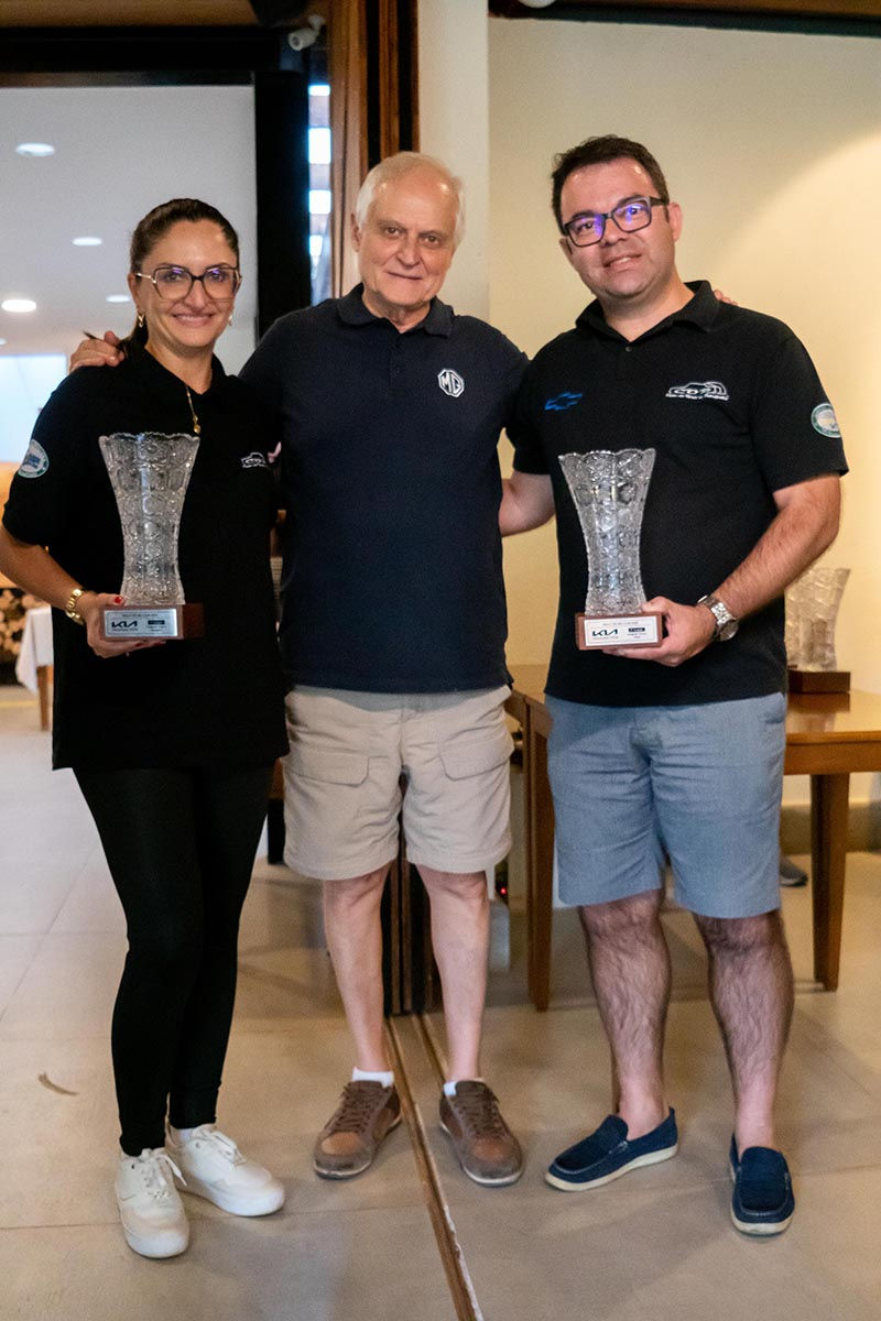 Troféu Francisco Corazza para Fausto Lima e Marcella Machado
