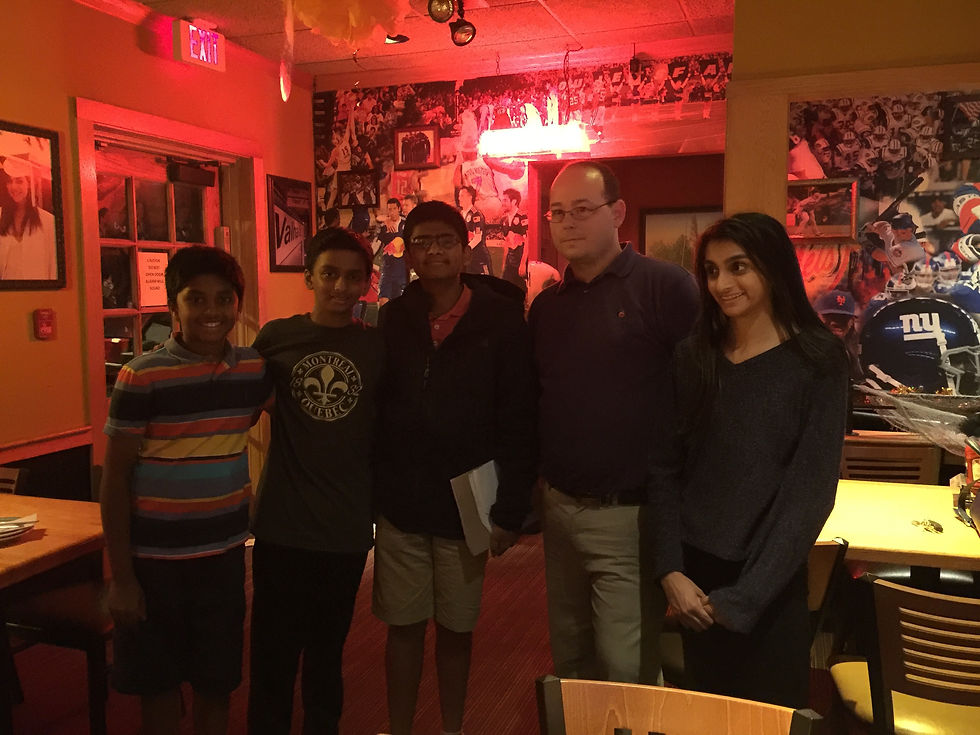 Left to Right: Karan, Divek, Nitin, Will, Deeya