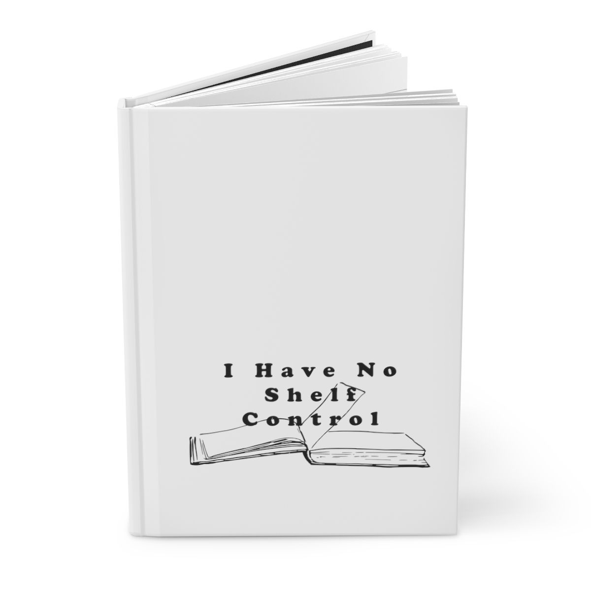 No shelf control Hardcover Journal Matte