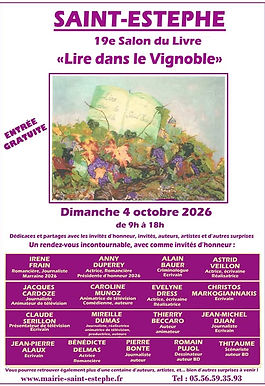 salon du livre de Saint-Estèphe 2026