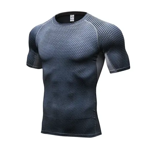 Thumbnail: Quick Dry Workout Running Shirt Compression Fitness Tops