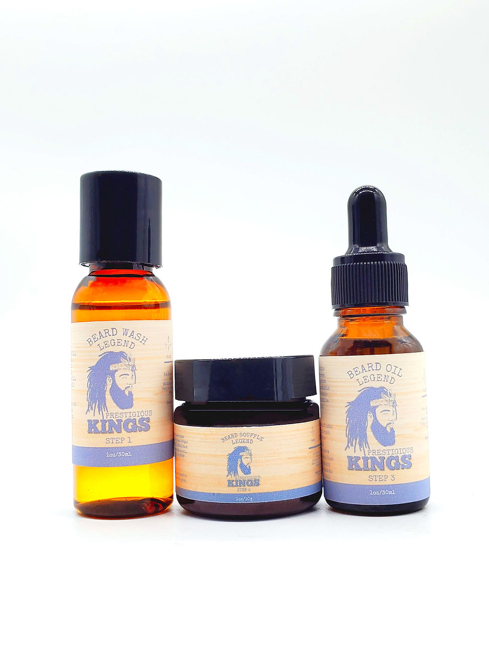 Miniature : Luxury Travel Beard Kit - Legend in  clear travel case