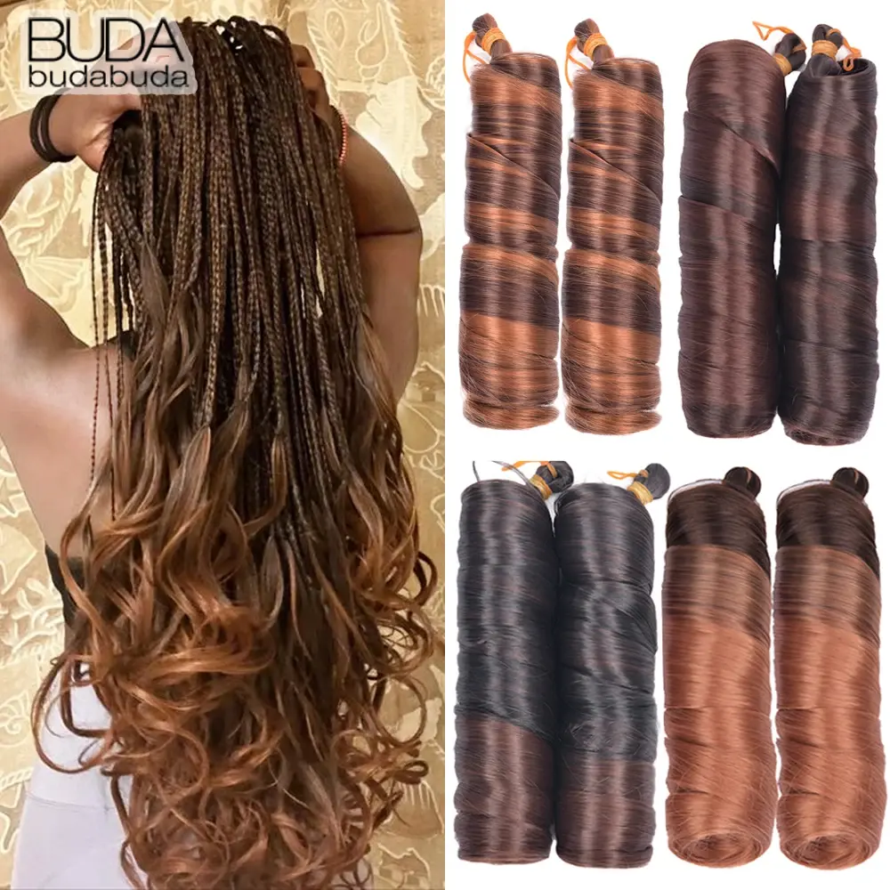 French Curls Braiding Hair Extensions Synthetic Hair Loose Wave Spiral Curl