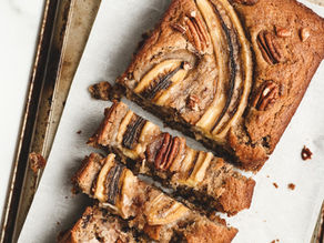 Glutenfritt bananbröd utan vitt socker