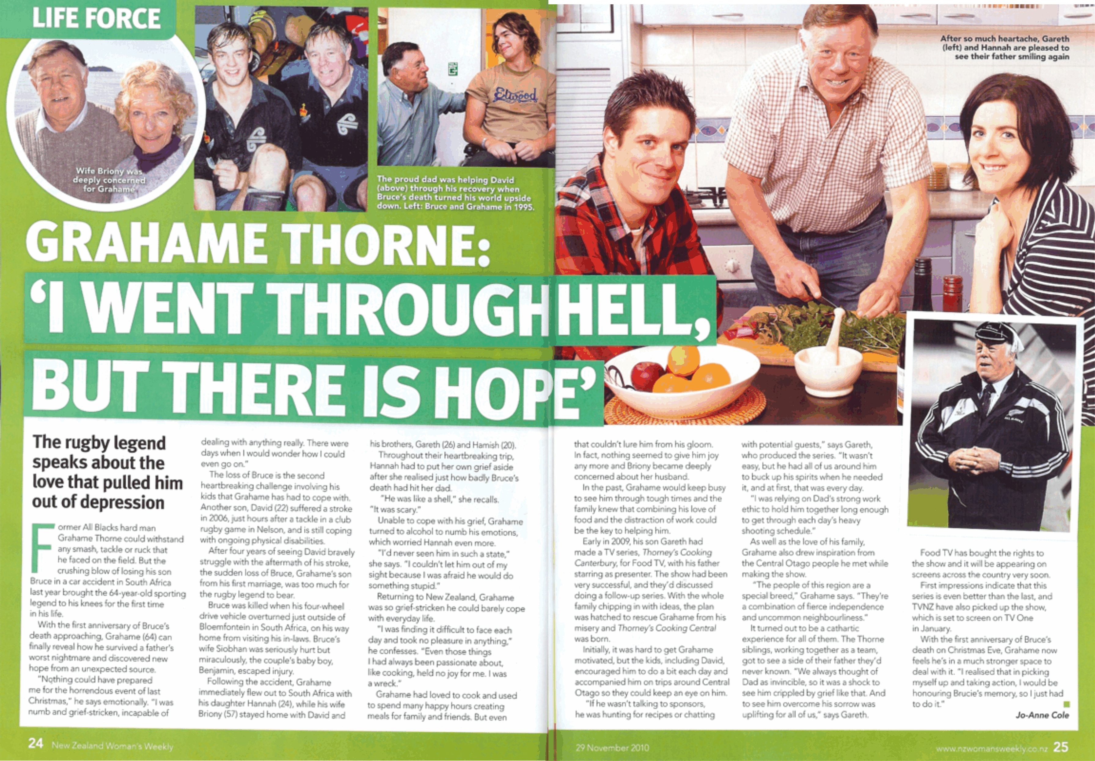 NZ Women's Weekly Magazine Cover Article