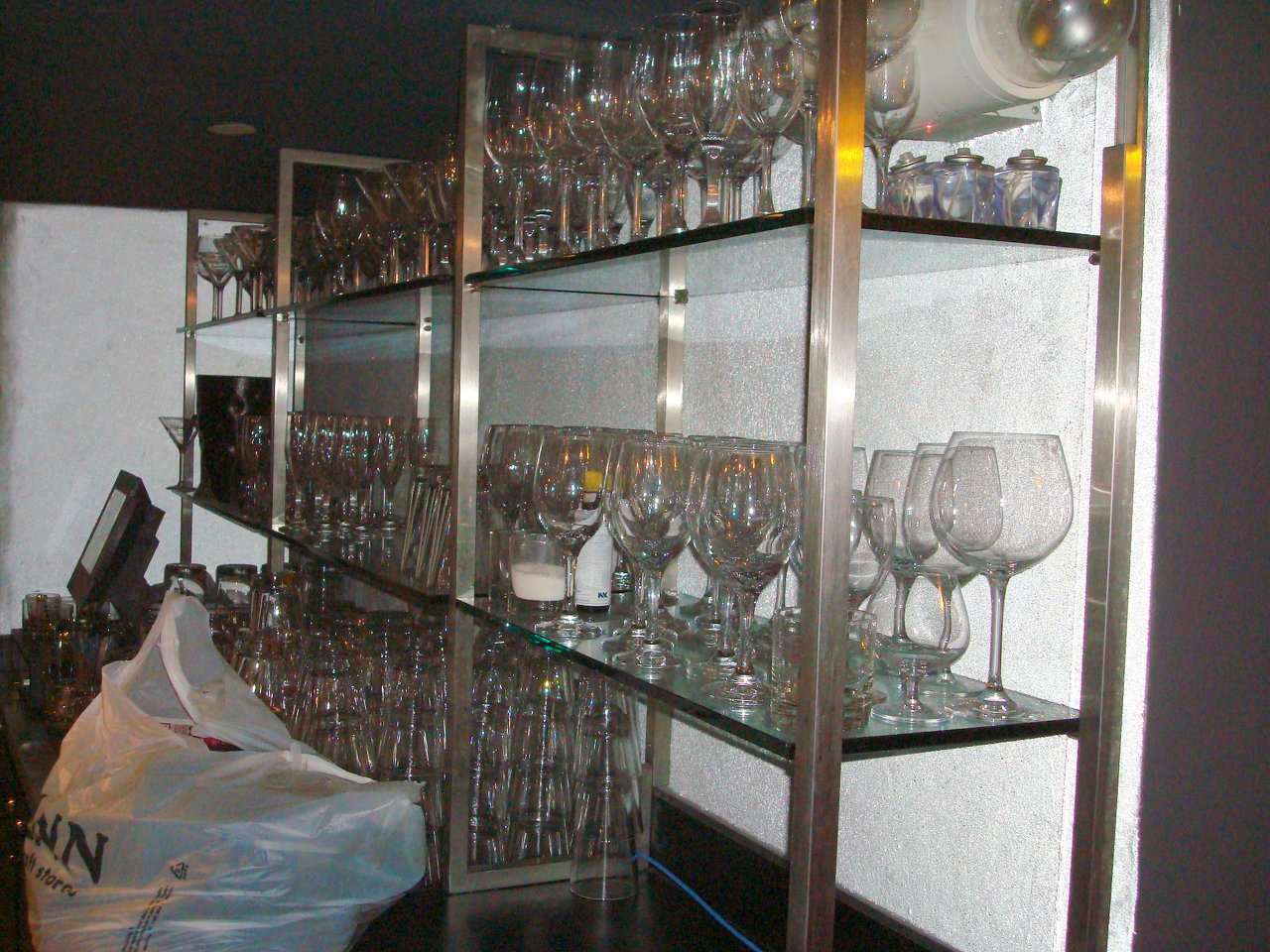 Stainless Steel & Glass Shelving