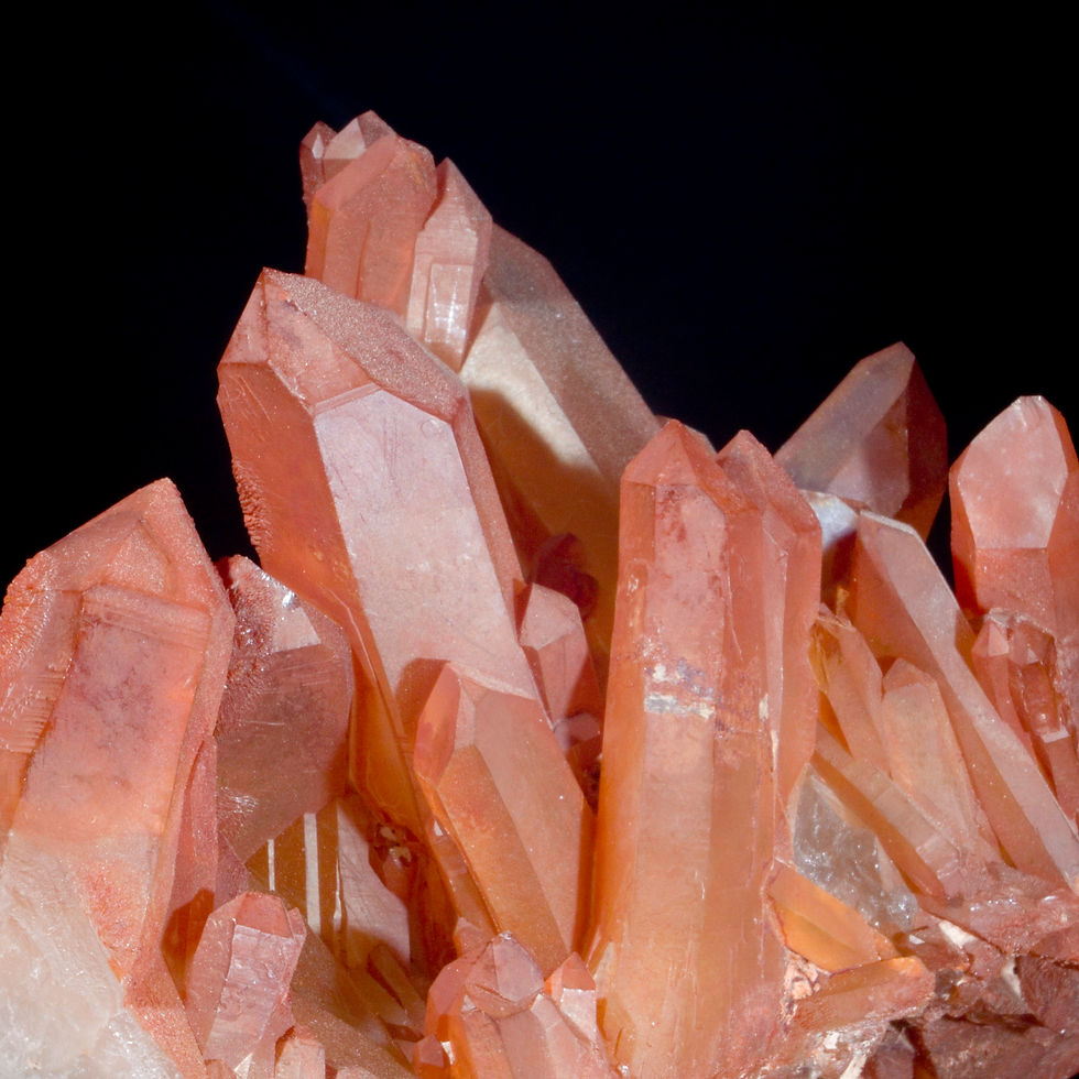 Thumbnail: Red Hematite Quartz - Sidi Said, Morocco - Studio Mineralia Earth Art Gallery